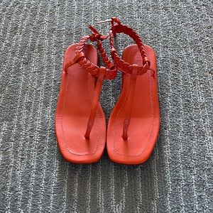 Orange Schutz sandals